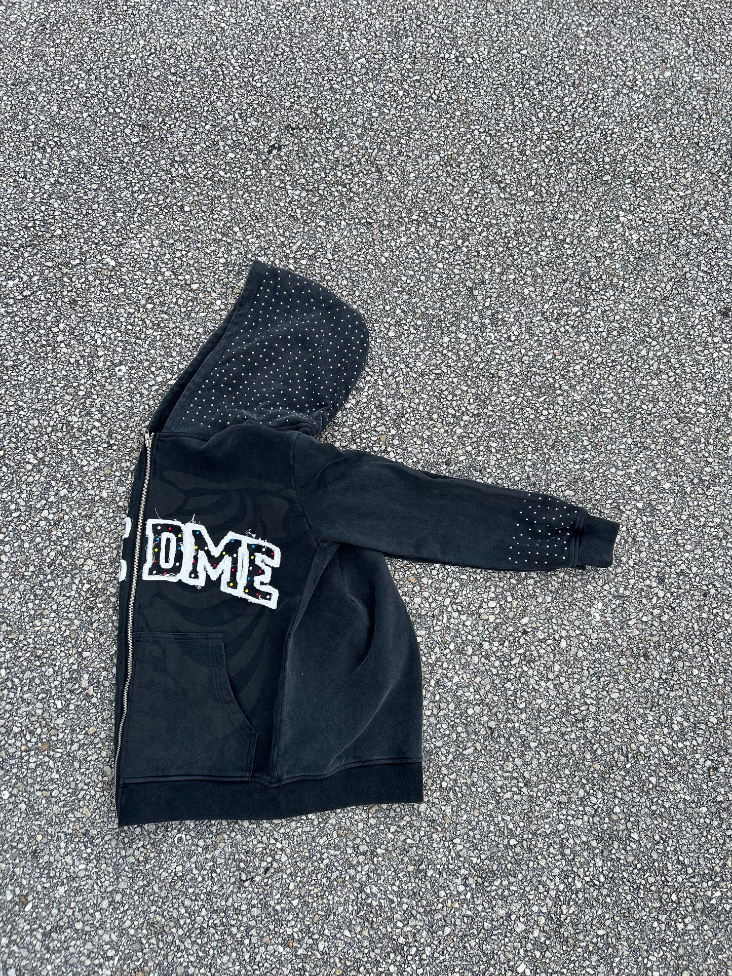 NeedMe rhinestone zipup