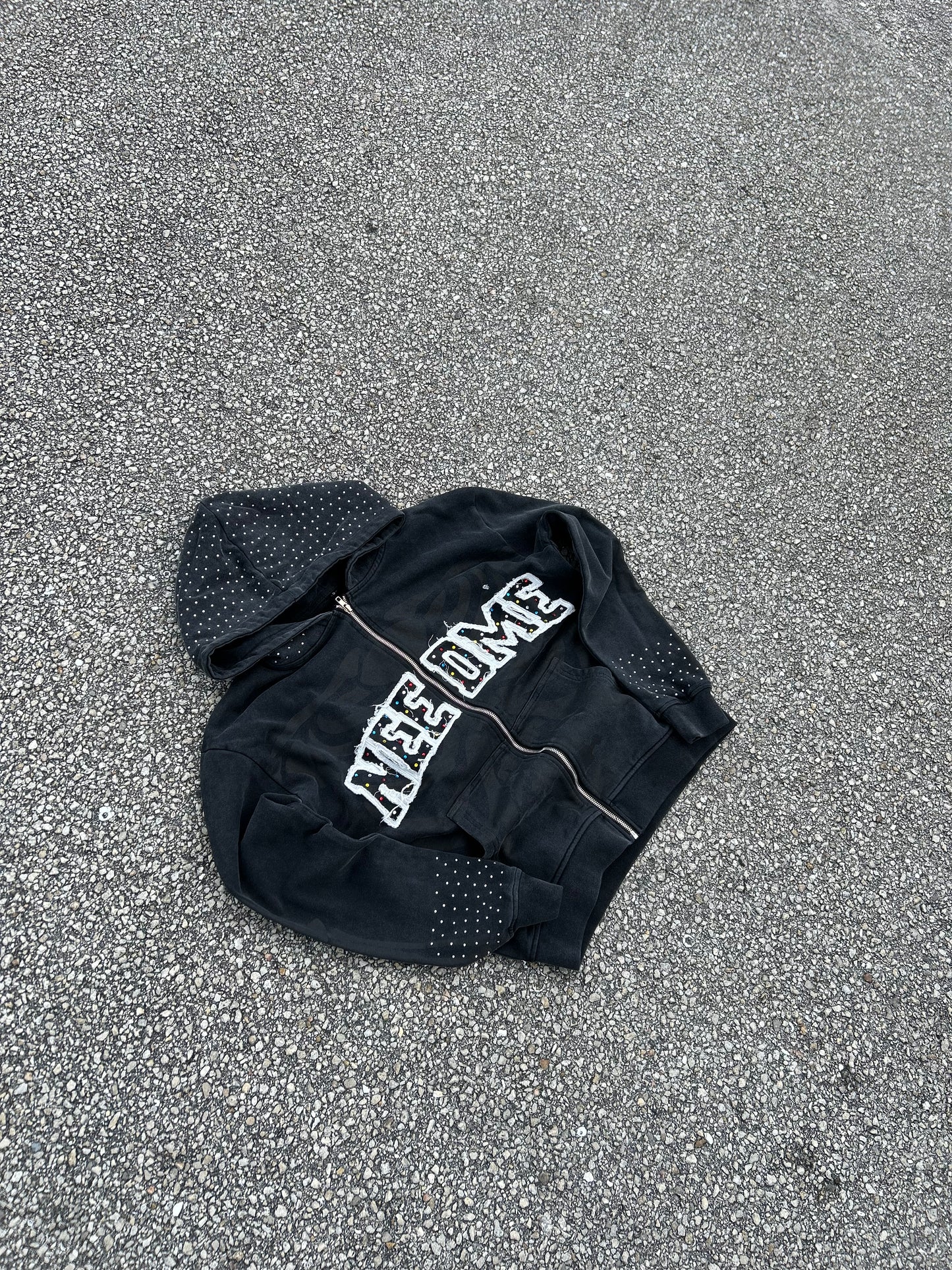 NeedMe rhinestone zipup
